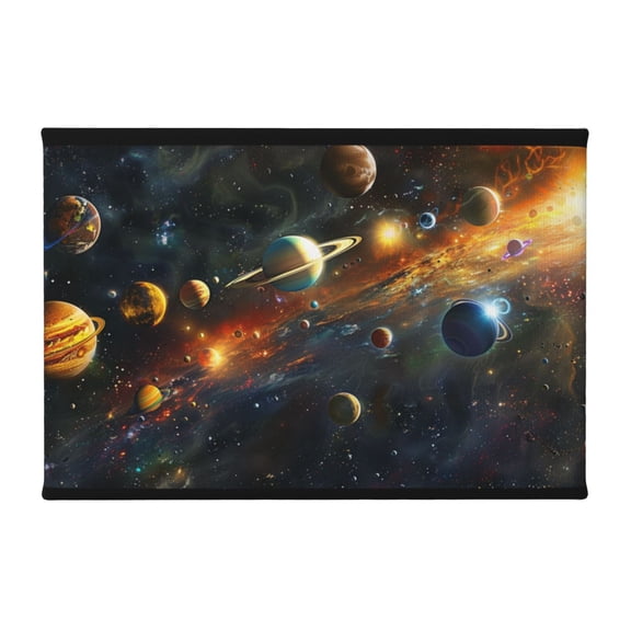 8x12 inch Canvas For Pictures Painting Solar System Cosmic Planet,Study,Campus Corridors,Bar,Club,Library Wall Art Poster Paintings,Gifts For Space Enthusiasts,Classic Cosmic Planet Prints