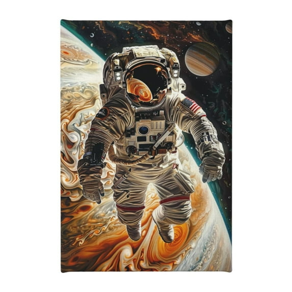 8x12 inch Canvas Frameless Painting Astronauts And Planets,Home Canvas Decor Bedroom Accessory,Modern Art Astronauts And Planets Oil Paintings On Canvas,For Bathroom,Study,Cafes,Man Cave,Bar