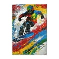 thumbnail image 1 of 8x12 inch Canvas Frameless Painting Colorful Ski Athlete,Modern Sport Ski Athlete Decorative Paintings Poster,Gift For Ski Enthusiasts,Living Room,Bedroom,Club,Man Cave Wall Art Decor Prints, 1 of 6