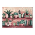 thumbnail image 1 of 8x12 inch Canvas Frameless Painting Potted Plants & Books,Florists & Garden Decor Paintings Prints,Apartment Study,Bedroom,Lounge Wall Decor Canvas Poster,Gift For Book & Potted Plant Lover, 1 of 6