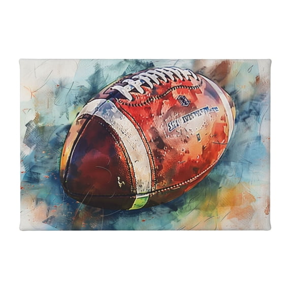 8x12 inch Canvas Frameless Painting Watercolor Rugby,Classic Rugby Club Decor Paintings Prints,Indoor Home Bedroom,Yard,Studio Wall Decor Poster Canvas,Gifts For Rugby Enthusiast,Club Decor