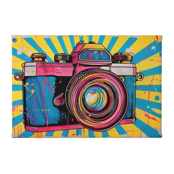 8x12 inch Canvas Frameless Picture Colorful Vintage Camera,Classic Photo Studio Decor Accessory,Colorful Classic Camera Picture Canvas,Home Living Room,Studio,Lounge Painting Wall Decor Art