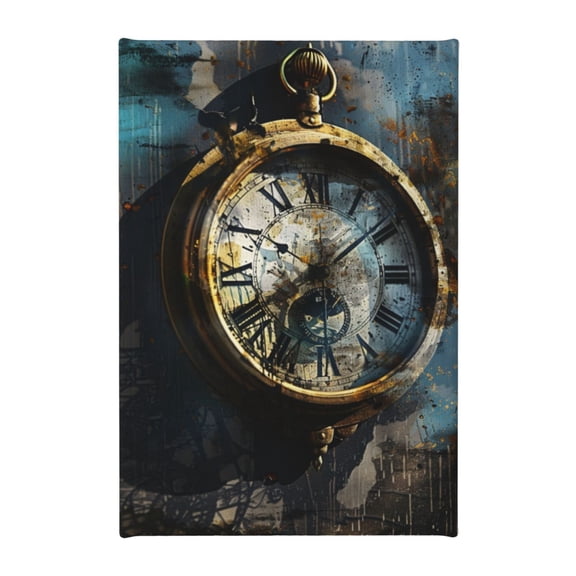 8x12 inch Canvas Frameless Picture Retro Pocket Watch,Family Living Room,Tavern,Cafes,Bedroom Painting Wall Art Decor,Classic Pocket Watch Vintage Oil Paintings Canvas,Gift For Watch Lovers