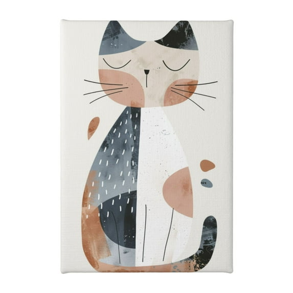 8x12 inch Canvas Painting Sleeping Cat,Family Bedroom,Club,Office Decor Wall Art Prints,Foe Cat Enthusiast Funny Gifts,Modern Style Sleeping Cat Exquisite Posters & Prints,For Cafes,Nursery