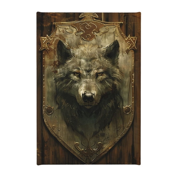 8x12 inch Canvas Painting Wall Decor Wolf Head,Rustic Bedroom,Yard,Tavern,Living Room Wall Decor Art Prints,Gift For Animal Lovers,Modern Style Wolf Head Paintings Prints,Room Decor For Men