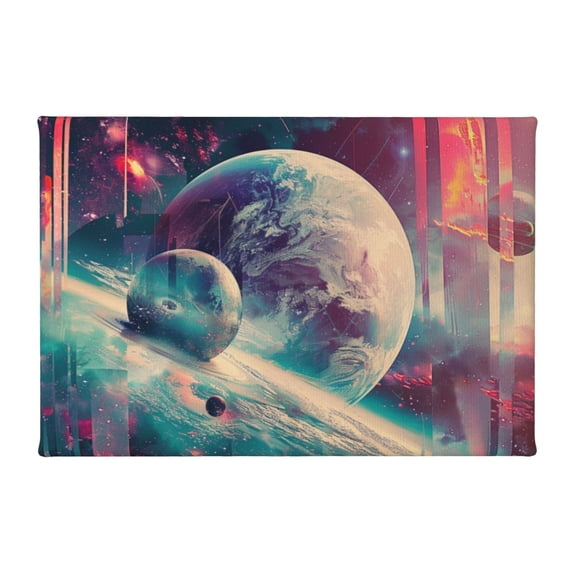 8x12 inch Canvas Paintings For Bedroom Cosmic Planet Prints,Home Bedroom Decor Accessory,Modern Style Cosmic Planet Decorative Painting,For Bedroom,Club,Man Cave,Study Wall Art Decor Poster