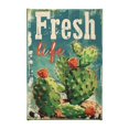 thumbnail image 1 of 8x12 inch Canvas Paintings For Bedroom Potted Plant Cactus 'Fresh Life' Slogan,Apartment Bedroom,Living Room,Study,Kitchen Wall Art Decor Painting,Gifts For Cactus Lovers,Man Cave,Cafes,Bar, 1 of 6