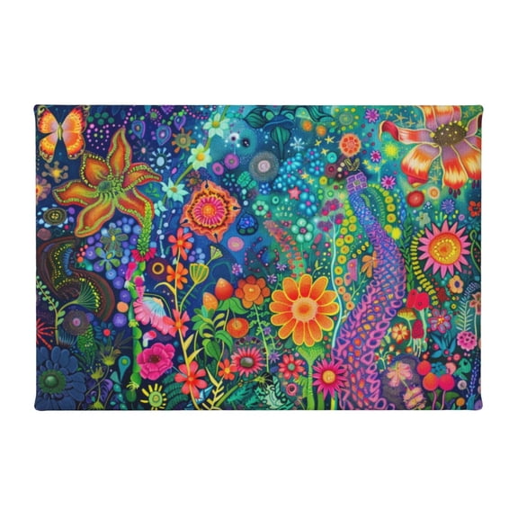8x12 inch Colorful Flower Canvas Picture,Apartment Home,Bedroom,Living Room,Study Decor Wall Art Decor Paintings,Outdoor Yard Garden Fence Decor Painting Canvas Poster,Gift For Flower Lover