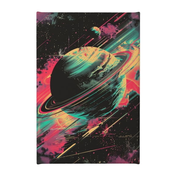 8x12 inch Cosmic Planets Canvas Frameless Painting,Campus Library,Study,Bathroom Wall Art Prints Decor,For Planetary Enthusiasts Gift,Enchanting Planets Art Decorative PaintingCanvas Poster