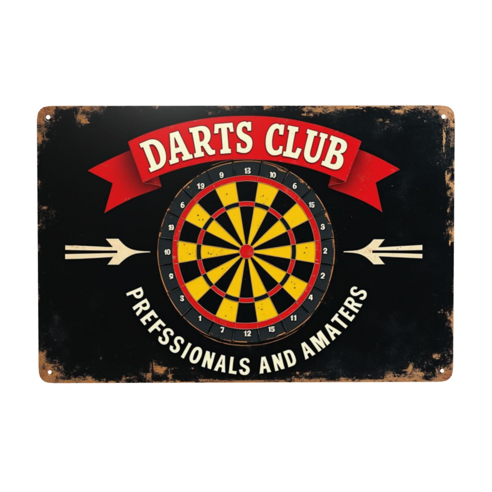 8x12 inch Darts Vintage Metal Tin Sign Darts Club Metal Tin Sign For ...