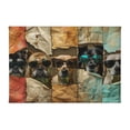 thumbnail image 1 of 8x12 inch Dog With Sunglasses Canvas Painting,Funny Art Dog Art Prints Poster,Vintage Bathroom,Kitchen,Yard Fence Door Decor Wall Art Illustration,Chic Gifts For Puppy Enthusiast,Cafe,Tavern, 1 of 6
