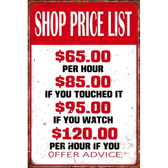 8x12 inch Funny Retro Vintage Metal Tin Sign Bar Pub Club Cafe Restaurant Kitchen Outdoor Indoor Wall Decor Post Gifts for Man Q-000001