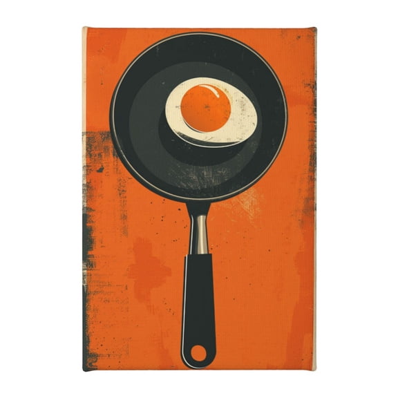 8x12 inch Kitchen Painting For Wall Pan Fried Eggs,Indoor Restaurant,Kitchen Wall Decor Accessory,Home Kitchen,Dining Area,Restaurant Decor Posters & Prints,Modern Style Pan Fried Egg Poster