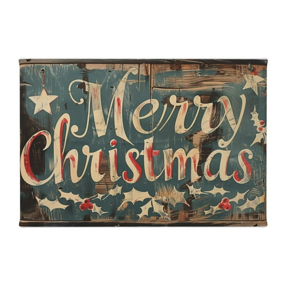 8x12 inch 'Merry Christmas' Slogan Vintage Canvas Hanging Picture,Indoor Outdoor Decor Poster,Classic Festival Decoration,Bedroom,Living Room,Study,Cafes Wall Art Decoration Prints Painting