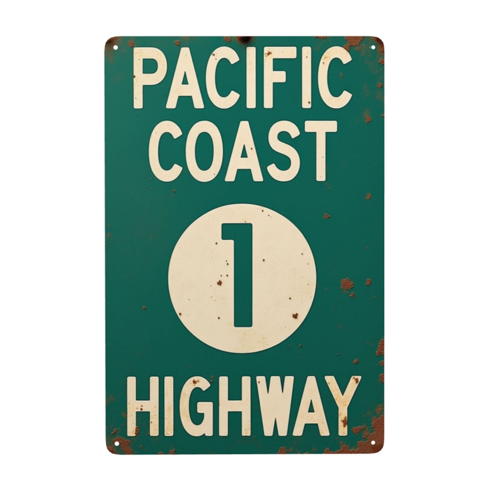 レア！ カリフォルニア PACIFIC COAST ロードサイン 本物 USA レア