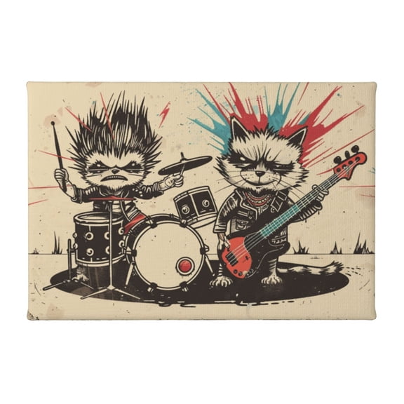 8x12 inch Music Room Decorative Painting Animal Rock Musician Poster,Home Room Decor Music Room Accessory,Modern Art Animal Rock Musician Paintings Prints,Gift For Rock Lovers,Man Cave,Cafe