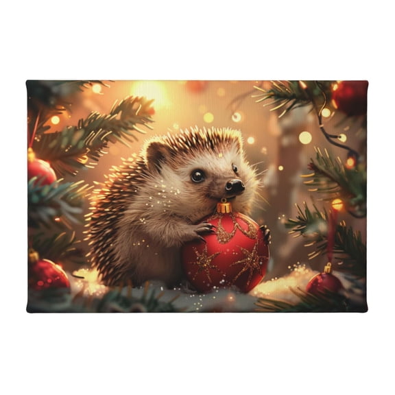 8x12 inch Oil PaintingWall Art Lovely Hedgehog,Zoo,Man Cave,Cafes,Lounge Decorative Paintings,Gift For Hedgehog Lovers,Classic Hedgehog Modern Style Canvas Hanging Picture,For Kid Room,Cafe