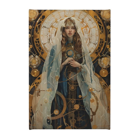 8x12 inch Oil Paintings On Canvas Tarot Card Illustration Of Women,Indoor Home Bedroom Decor Accessory,Modern Style Tarot Card Women Decorative Painting,For Bedroom,Studio,Lounge Wall Decor