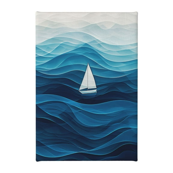 8x12 inch Oil Paintings On Canvas Drifting Small Boats,Home Bathroom,Living Room Accessory,Modern Art Drifting Small Boats Canvas Poster,Cafes,Man Cave,Hotels Lounge,Apartment Wall Art Decor