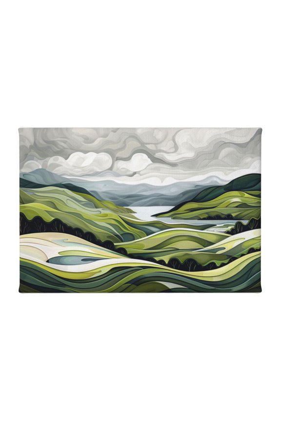 8x12 inch Peculiar Mountain Landscape Canvas Frameless Picture,Apartment,Villa,Studio,Hotels Wall Decor Art Painting Poster,Exquisite Mountain Landscape Paintings On Canvas,For Bedroom,Yard