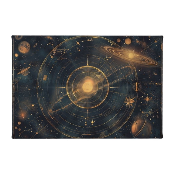 8x12 inch Retro Universe Star Map Oil Paintings On Canvas,Indoor Bedroom,Studio,Library,Cafes Wall Art Poster Prints Decor,Gifts For Star Map Lovers,Modern Style Universe Star Map Painting