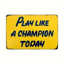 8x12inch Funny Rusty 2025 Like A Champion Today Sign - Play Sign Inspirational Classic Metal for Bar Restaurant Cafe Men Cave Pub Bar Home Wall Decor 8x12 Inch