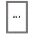 thumbnail image 1 of 8x13 Frame Blue Kingsley Pewter Solid Wood Picture Frame Width 0.75 Inches |Interior Depth 0.5, 1 of 8