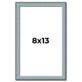 thumbnail image 1 of 8x13 Frame Blue Scuffed Farm Board Solid Wood Picture Frame Width 0.75 Inches | Interior Depth 0.5, 1 of 8
