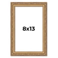 thumbnail image 1 of 8x13 Frame Gold Solid Wood Picture Frame Width 1.25 Inches | Interior Frame Depth 0.375 Inches |, 1 of 8