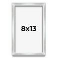 thumbnail image 1 of 8x13 Frame Silver Whitewashed Wood Grain Solid Wood Shadow Box | 0.75 Inch Moulding Width | 0.75, 1 of 8
