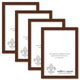 thumbnail image 1 of 8x14 Dark Walnut Rustic Pine Picture Frame for Puzzles Posters Photos or Artwork (4-Pack), 1 of 4