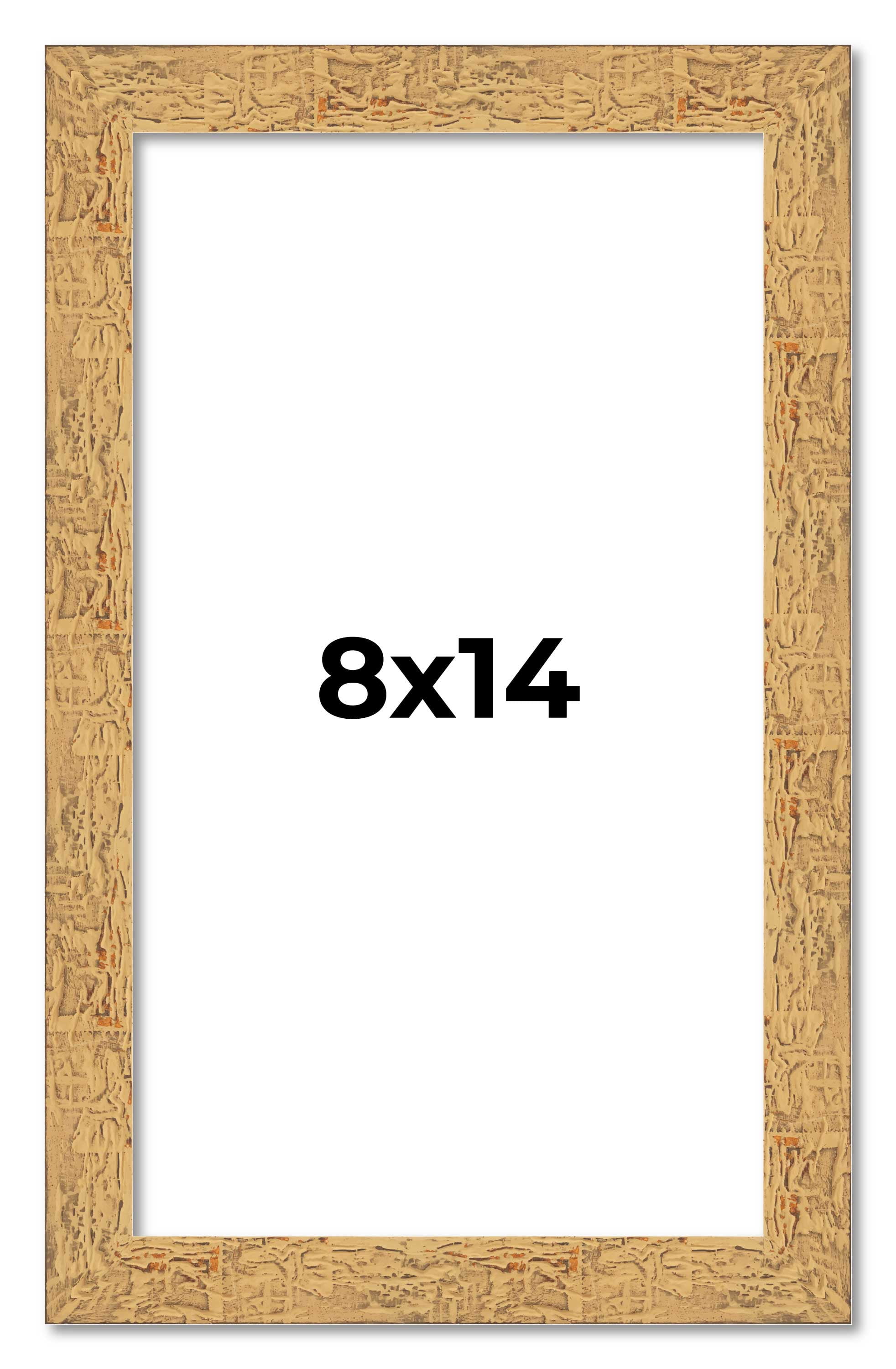 8x14 Frame Beige Real Wood Picture Frame Width 1.25 inches | Interior ...