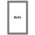 thumbnail image 1 of 8x14 Frame Blue Kingsley Pewter Solid Wood Picture Frame Width 0.75 Inches |Interior Depth 0.5, 1 of 8