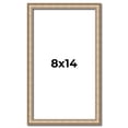 thumbnail image 1 of 8x14 Frame Silver Real Wood Picture Frame Width 0.75 Inches | Interior Frame Depth 0.5 Inches |, 1 of 8