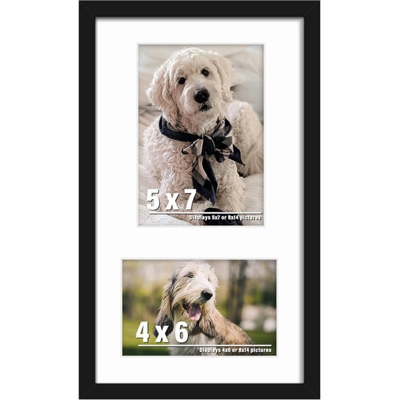 8x14 Multi Size Collage Frame Photo Display Black