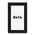 thumbnail image 1 of 8x14 Shadow Box Black Solid Wood Display Picture Frame | 1 Inch Rabbet Depth | | 1.375 Inch, 1 of 4