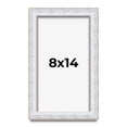thumbnail image 1 of 8x14 Shadow Box Frame Silver | 1.625 Inches Deep Real Wood Contemporary Shadowbox Display Frame |, 1 of 7