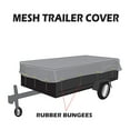 thumbnail image 1 of 8x14 Utility Trailer Mesh Cover With 10 pcs of Rubber Bungee Tie-down, Great to Cover Open Trailer Preventing Debris Flying Out, Made by Xtarps, 1 of 4