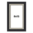 thumbnail image 1 of 8x15 Frame Black Real Wood Picture Frame Width 2.25 Inches | Interior Frame Depth 0.5 Inches |, 1 of 8