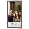 thumbnail image 1 of 8x15 Frame Blue Kingsley Pewter Solid Wood Picture Frame Width 0.75 Inches |Interior Depth 0.5, 1 of 8