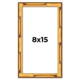 thumbnail image 1 of 8x15 Frame Gold Bamboo Solid Wood Picture Frame | 1 Inch Moulding Width | Interior Frame Depth 0.75, 1 of 8