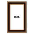 thumbnail image 1 of 8x15 Frame Gold Brown Plein Air Vintage Solid Wood Picture Frame | 1.75 Inches Moulding Width |, 1 of 8