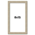 thumbnail image 1 of 8x15 Frame Grey Solid Wood Picture Frame Width 1 Inches | Interior Frame Depth 0.5 Inches |, 1 of 8