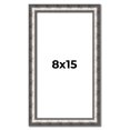 thumbnail image 1 of 8x15 Frame Silver Real Wood Picture Frame Width 1.125 Inches | Interior Frame Depth 0.5 Inches |, 1 of 8