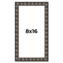 8x16 Frame Black Brown Chestnut Mosaic Solid Wood Picture Frame | 1.125 Inch Moulding Width |