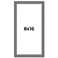 thumbnail image 1 of 8x16 Frame Blue Kingsley Pewter Solid Wood Picture Frame Width 0.75 Inches |Interior Depth 0.5, 1 of 8