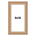 thumbnail image 1 of 8x16 Frame Charleston Honey Brown Solid Wood Picture Frame Width 1.75 Inches | Interior Depth 0.5, 1 of 8
