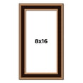 thumbnail image 1 of 8x16 Frame Gold Brown Plein Air Vintage Solid Wood Picture Frame | 1.75 Inches Moulding Width |, 1 of 8