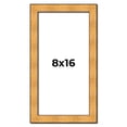 thumbnail image 1 of 8x16 Frame Gold Rustic Solid Wood Picture Frame | 1.25 Inch Wide Moulding | Rustique Gold, 1 of 8