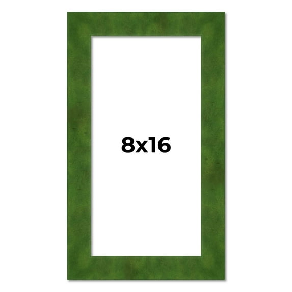 8x16 Frame Green Burl Solid Wood Picture Frame | 1.75 Inches Moulding Width | Interior Frame Depth